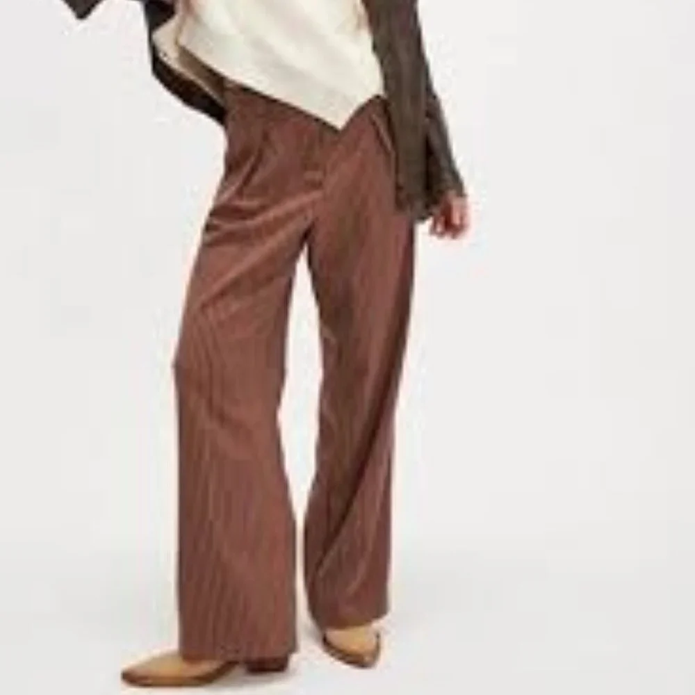 Free People Tyler Menswear Trousers NWOT * - Picture 2 of 5